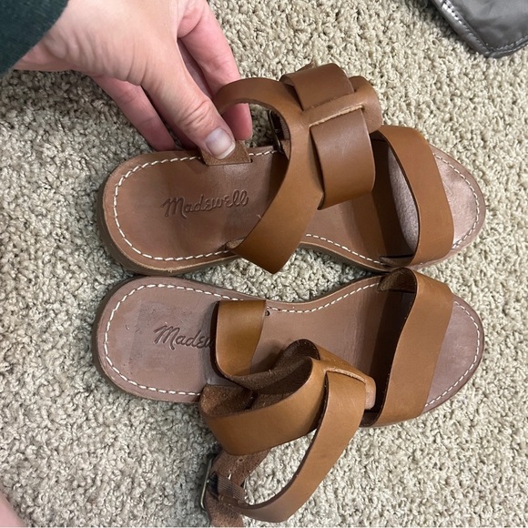 Madewell The Boardwalk Ankle-Strap Sandal  8 Leather Summer Minimalist - Picture 11 of 12